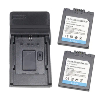 CGA-S001 DMW-BCA7 Camera Battery or USB Charger For Panasonic DMC-F1 F1B F1K F1S F1PP FX1 FX5 Leica BP-DC2 D-LUX