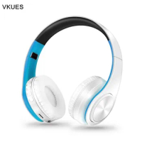 VKUES Wireless Headset Bluetooth Over-ear Headphones LTP660 Stereo Earphones with Microphone /TF Card for Mobile Phone PC