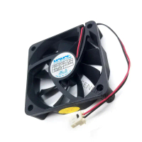 คูลเลอร์ใหม่ที่ผ่านการทดสอบอย่างดี G6015H12D DC12V 0.130A 2 สาย 6015 60X60X15MM พัดลมระบายความร้อน