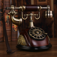 美琪 仿古電話機歐式古典老美式創意固定家用固話工藝復古