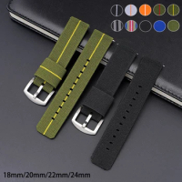 Army Nylon Woven Strap 20mm 22mm 24mm for Seiko Sport Watch Band Universal Quick Release Wristband Bracelet Watch Accessory