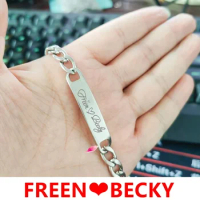 TThai Drama GAP Series Bracelet Female Freenbecky Same Signature Titanium Steel Engraved Colorless Bracelet