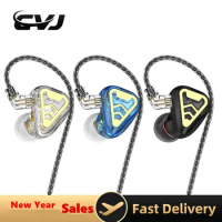 CVJ TXS Earphone 3 Tuning Dual Magnet Dynamic Driver Music Hifi Bass Headphone In Ear Headset Sports Running Game IEMs
