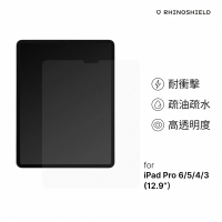 【RHINOSHIELD 犀牛盾】iPad Pro 第6/5/4/3代 12.9吋 耐衝擊正面保護貼(正面 2018/2020/2022 12.9吋)