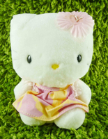 【震撼精品百貨】Hello Kitty 凱蒂貓~KITTY絨毛娃娃-扶桑花造型