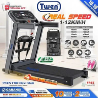 Twen T208 Treadmill Elektrik Motorized Treadmill Listrik Treadmill Murah T208 Ultra+Multi