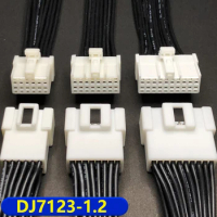 DJ7123-1.2 sedan CD player audio plug 12/16/20 pin wire harness connector male and female socket MG610363, wire length 15cm