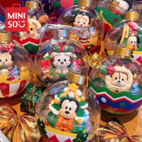 MINISO Blind Box Mickey Mouse Series Christmas Ball Theme Pendant Children's Toys Birthday Gift Room Decoration Donald Duck