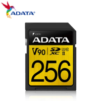 ADATA SD Card 64GB 128GB 256GB V90 Read Speed Up To 290MB/s U3 UHS-II Class 10 Premier ONE SDXC Card Memory Card For Camera