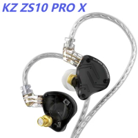 KZ ZS10 PRO X Wired Headphones HiFi Wired Monitor Earbuds Dynamic Balanced Armature Earbuds Sports Music Headset With 3.5mm Jack