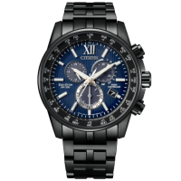 【CITIZEN 星辰】GENTS系列 光動能電波對時計時腕錶/42.5mm(CB5885-85L)