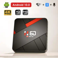Android TV Box Android 10 4GB 32GB 64GB 4K H.265 Media Player 3D Video 2.4G 5GHz Wifi Bluetooth Smart TV Box Set top box