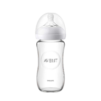 【PHILIPS AVENT】親乳感玻璃防脹氣奶瓶 240ml(SCF673/13)