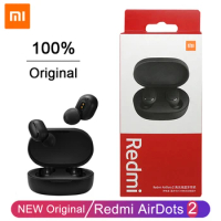 Original Xiaomi Redmi Airdots 2 Bluetooth Earphones Mi True Wireless Headphones TWS Earbuds Air Dots Headset Noise Control
