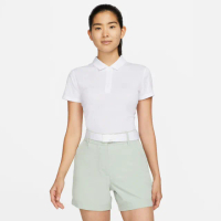【NIKE GOLF】女款 Nike DriFIT Victory 高爾夫球衫(白色/黑色)