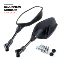 Universal 8/10mm Side Mirror Rearview Mirror For Yamaha MT03 MT07 MT09 MT10 MT125 MT25 Side Mirrors Motorbike Accessories
