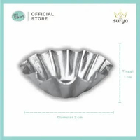 SURYA Cetakan Nastar | Cetakan Sus Kecil | Cetakan Kue Kering Alluminium (12pcs) 20401003