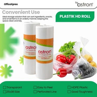 Plastik HD Roll / Plastik Buah / Plastik HD Roll Bag / HDPE Roll Plastic / Plastik Multifungsi ASTRO