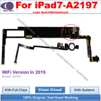 iCloud free Unlocked Motherboard for iPad 7 Logic Board for A2197 A2200 WiFi Cellualr In 2019 With Full Sysytems With Full Chips