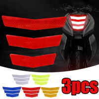 3pcs/set Arrow Reflective Stickers Car Motorcycle Night Driving Safety Warning Mark Decal Tail Fender Sticker Reflector Decals