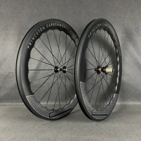 700C Road Bicycle Carbon Fiber Rim/V Brake 6560 Road Wheelset UD Surface With Clincher/Tubular/Tubeless Wheel Hub Optional