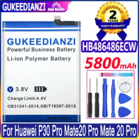 GUKEEDIANZI NEW 5800mAh HB486486ECW Mobile Phone Battery For Huawei P30 P30 Pro Mate20 Pro Mate 20 Pro Batteria + Tools