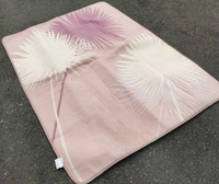 庫存出清 只有1條 全新130*185cm 外銷日本等級 粉色花朵 地毯