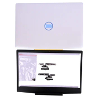 New LCD Back Cover White Front Bezel Hinges Screws For Dell G3 15 3590 03HKFN