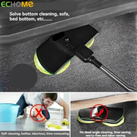 ECHOME Cordless Electric Floor Mops Wireless Rotary Mop Hand Push Smart Cleaner Broom Household Floor Scrubber Cleaning Tools