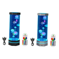 Jellyfish Lamp 16 Color Changing Mood Lamp Table Sensory Night Mood Light