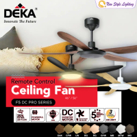 DEKA F5DC PRO 46\ 56\" 5 Bilah Kipas LED dengan Lampu Motor DC 20 Kelajuan SIRIM Kawalan Jauh Kipas