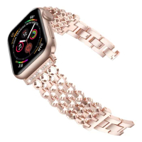 band for Applewatch Stainless Steel Metal Watch iwatch 1-8 Mesh Self Detachable Apple Watch Strap 38 40 41 42 44 45 49mm
