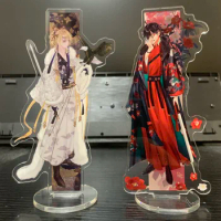 Hot Anime Nijisanji Rainbow Society Vtuber Figures Vox LUCA MYSTA SHU IKE Cosplay Ancient Costume Acrylic Stand Model Fans Gifts