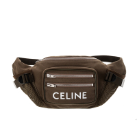 CELINE 賽琳 新款印花棉質GABARDINE混紡TREKKING拉鍊腰包 (卡其)