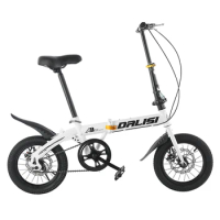 Mini 14/16 Inch Folding Bicycle With Mechanical Disc Brake For Adults Students Small Wheel Universal Folding Bike