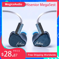 Hisenior Mega5Est 1DD+2BA+2EST Professional Hi-Fi Monitor in-Ear Headphones 0.78/2PIN Wire 3in1 Modulars Dynamic Driver