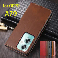 Leather Case for OPPO A79 5G Flip Case Card Holder Holster Magnetic Attraction Cover OPPO A79 5G Wallet Case Fundas Coque