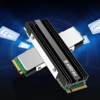 M.2 NGFF NVME 2280 SSD Heatsink with Silicone Thermal Pad SSD Radiator Heatsink Aluminum Alloy PC Efficient Radiator for PS5