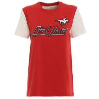 【OFF-WHITE】女款 圓領短袖T恤-紅色(XS號、S號、M號)