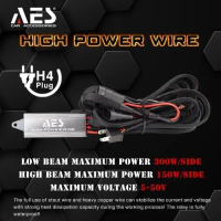 KABEL SET RELAY HIGH POWER 600 WATT SOKET H4 KUALITAS PREMIUM MERK AES Kabel Biled Car
