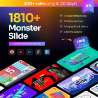 Amplop Template ppt Monster Slides Premium PowerPoint Stationery