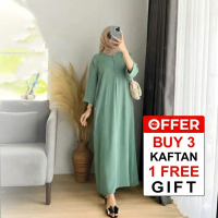 Kaftan Modern Long dress with 3/4 Airflow Cringkle Busui Hands, Long Gamis Dress By ALARAB Bintang C