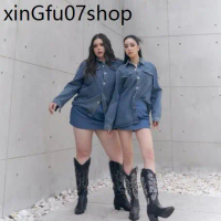 ▲Atipashop - HELIA JACKET เสื้อเชิ๊ต แจ็คเก็ตยีนส์ ปักโลโก้ Atipa☜