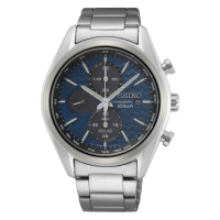 SEIKO 運動計時藍面太陽能腕錶V176-0BH0B(SSC801P1)