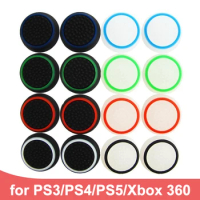 2pcs PS5/PS4/PS3/Xbox Joystick Caps Soft Silicone Thumbstick Caps with Rough Surface PlayStation Controller Caps