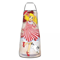 Unisex Candy Candy Terry Happy Snow Apron Kitchen Chef Cooking Baking Bib Women Men Japan Anime Tablier Cuisine for Painting
