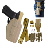 Tactical Gun Holster For Glock 17 CZ75 ​Colt 1911S Beretta M9 92 96 92Fs Pistol Waist Holster with QLS 19 22 Platform Combo Set