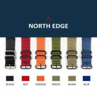 North Edge 24mm Colorful Watch Band For Smart Watch Nylon Strap For Samsung Galaxy Huawei Watch Replacement New Strap