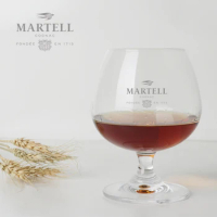 MARTELL Brandy glass Whiskey glass Shot glass Crystal tall cognac glass pot belly glass sweet glass