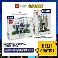 Beli 1 Gratis 1 - LEGO Editions Football 43018 Lionel Messi – Celebration + LEGO Editions Football 4